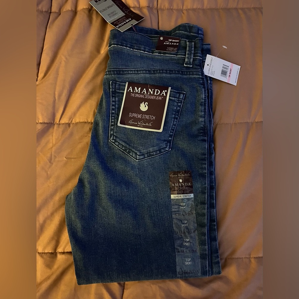 Women's Straight Leg Jeans Size 10P Short